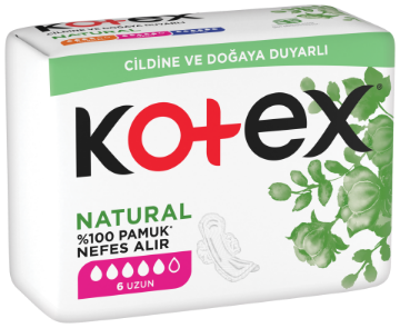 KOTEX NATURAL ULTRA SINGLE UZUN (6X24) resmi