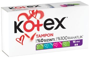 KOTEX TAMPON MİNİ(16*12) resmi