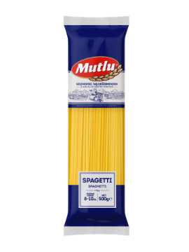 MUTLU MAKARNA SPAGHETTİ 500 GR resmi