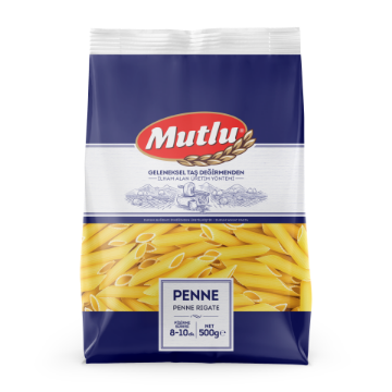 MUTLU MAKARNA PENNE 500 GR resmi