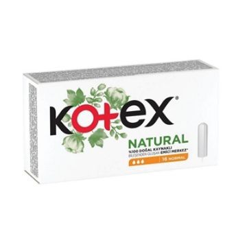 KOTEX NATURAL TAMPON NORMAL 16X24 resmi