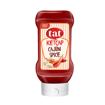 TAT KETÇAP CAJUN BAHARATLI 380 G resmi