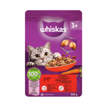 WHİSKAS SIĞIRLI KURU MAMA       300G*14 resmi