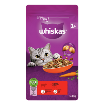 WHİSKAS SIĞIRLI KURU MAMA       1.4KG*6 resmi